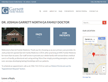 Tablet Screenshot of garrettfamilymedicine.com